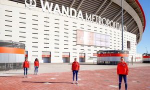 Aleixandri, Menayo, Ludmila y Lola Gallardo ya tienen su placa en el Wanda Metropolitano